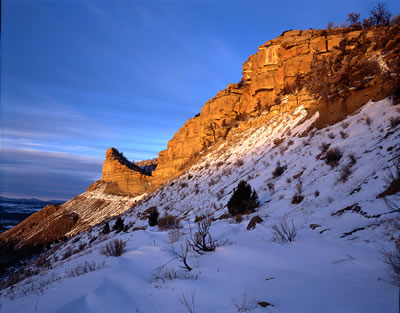 Montezuma Valley Overlook with The Knife Edge Peak