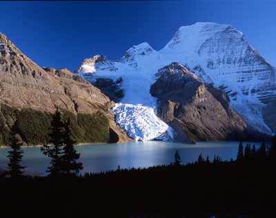 Mt. Robson and Berg Lake in Late Afternoon