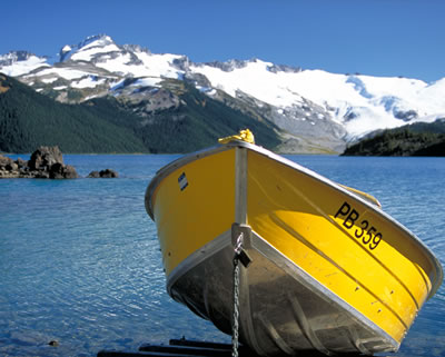 Boat on the Shores of Garibaldi Lake