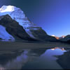 First Rays of Sun on Mt. Robson 3