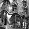 House Detail in the Late Afternoon (Casa Batllo Designed by Antoni Gaudi)