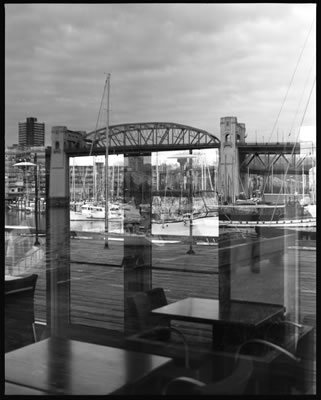 Reflection of Burrard Bridge