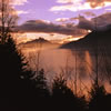 Sunset on Howe Sound Near Britannia Beach