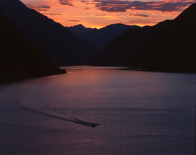 Sunset on Seton Lake