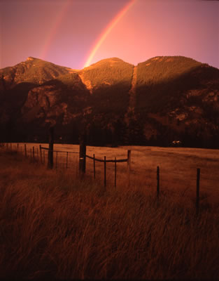 Rainbow in Late Afternoon Near Keremeos