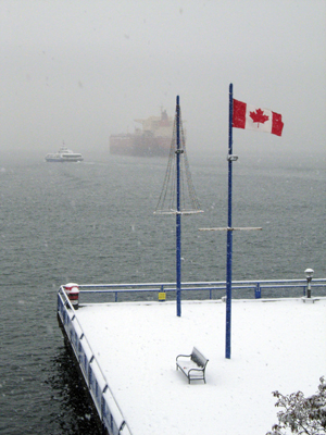 Winter at Lonsdale Quay