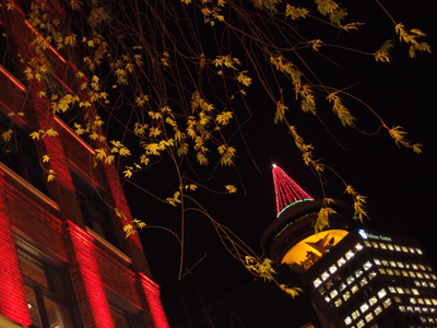 Harbour Centre Tower at Christmas
