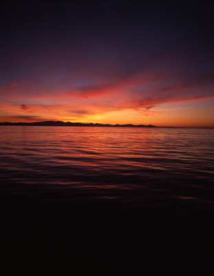 Late Night Water and Sky